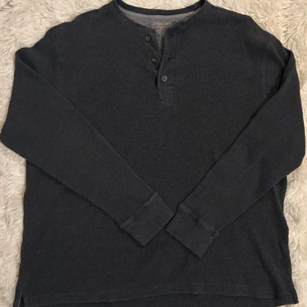 Men's Thermal Henley Layering Shirt XL